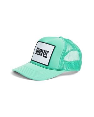 Friday Feelin Aloha Flower Trucker Hat - Green
