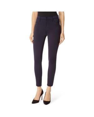 J Brand Alana High Waist Crop Scuba Knit Skinny Jeans - Blue