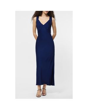 French Connection Ennis Satin Slipdress - Blue