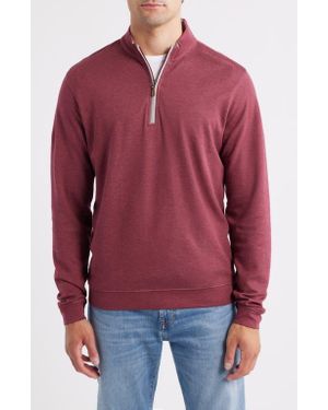 Johnnie-o Sully Quarter Zip Pullover - Red