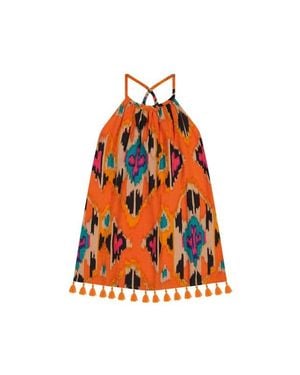 MER ST BARTH Mini Chantal Dress - Orange