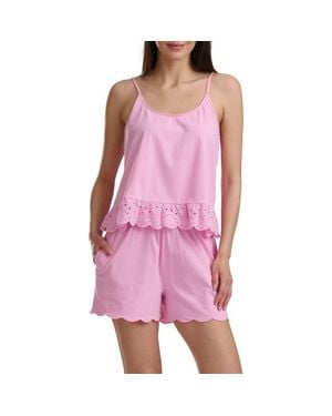 Splendid Cami & Boxer Short Pajamas - Pink