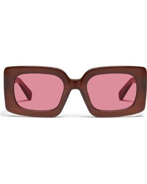 Quay Talk Show 53Mm Square Sunglasses - Pink