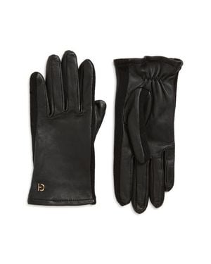 Cole Haan Mixed Media Gloves - Black