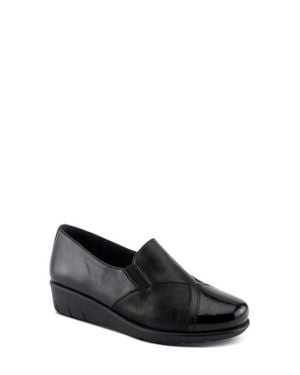 Spring Step Evzen Wedge Slip-On Sneaker - Black