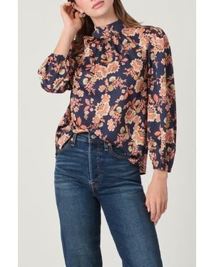 Shoshanna Apollo Floral Tilly Top - Blue