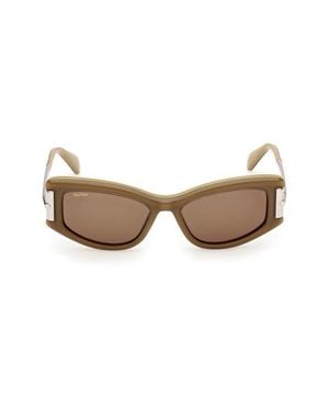 Max Mara 52Mm Cat Eye Sunglasses - Brown