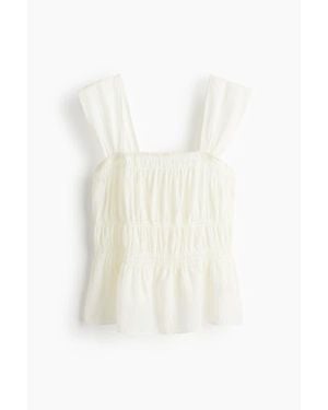 H&M Draped Top - White