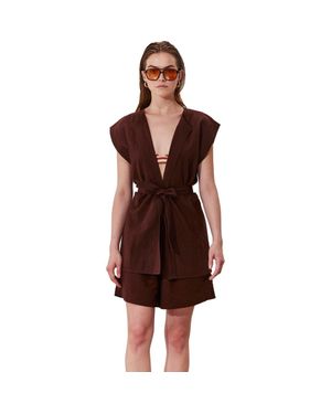 Gottex Beach Life Terra Sleeveless Vest Cover-Up - Red