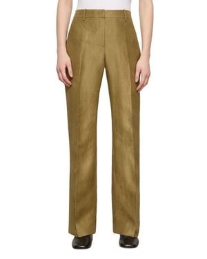 Lafayette 148 New York Gates Floral Linen Blend Pants - Natural