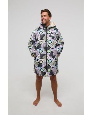 OOSC Saved By The Bell Recycled Lined Changing Robe - Blue