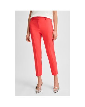 Isaac Mizrahi New York Slim Ankle Straight Leg Pants - Red