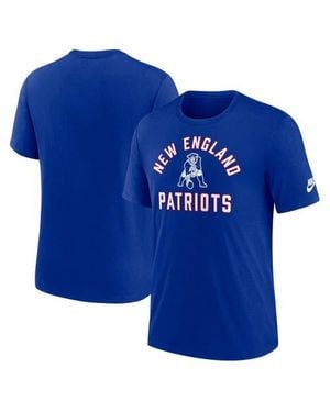 Nike New England Patriots Favorable Timeline Tri-Blend T-Shirt - Blue