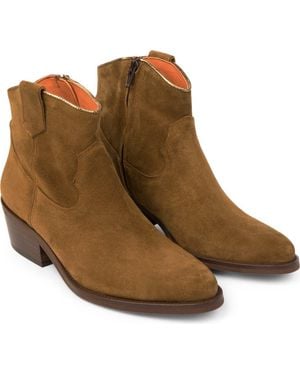 Penelope Chilvers Cassidy Suede Cowboy Boot - Brown