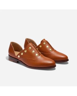 Nisolo Emma D'Orsay Studded Oxford - Brown