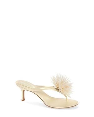 Jeffrey Campbell Firework Feather Sandal - Natural
