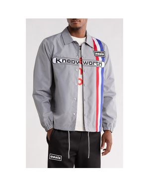 Pleasures X Oasis Supersonic Shirt Jacket - Gray