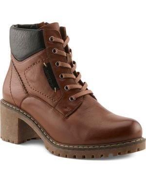 Spring Step Alpina Leather Bootie - Brown