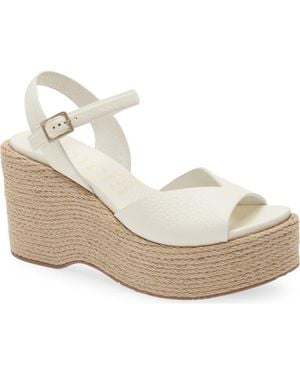 Pedro Garcia Doina Ankle Strap Platform Sandal - White