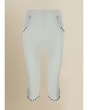 Contessa Mills Benjamin Soft Stretch Cropped Capri Pant - Natural