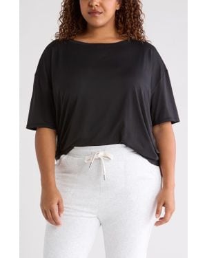 Zella Equilibrium Short Sleeve Cocoon T-Shirt - Black