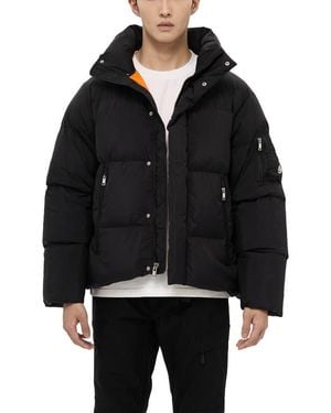 Alpha Style Leverett Cropped Down Puffer - Black