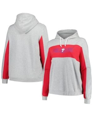 Profile Philadelphia Phillies Plus Size Pullover Jersey Hoodie - Red