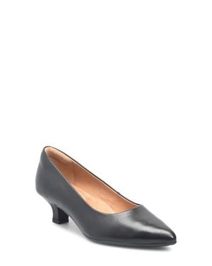 Söfft Sabrina Pointy Toe Kitten Heel Pump - Blue