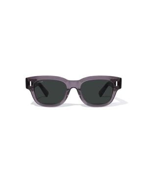Cossimo Viola 49Mm Flat Top Acetate Sunglasses - Black