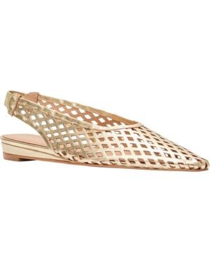 Andre Assous Brielle Pointed Toe Slingback Flat - Natural
