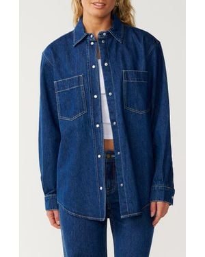 Rip Curl Cruisin Cotton Long Sleeve Shirt - Blue