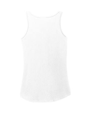 CHECKERED FLAG Sports Nascar Logo Pride Tank Top - White