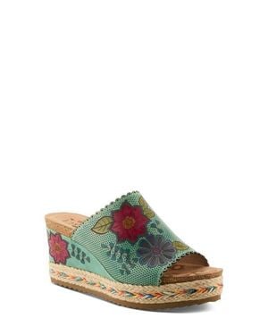 Spring Step Delraybeach Platform Wedge Sandal - Multicolor