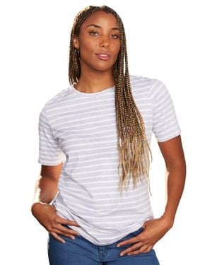 June + Vie Short Sleeve Crewneck One + Only Tee - White