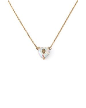 Kurt Geiger Heart Pendant Necklace - Metallic