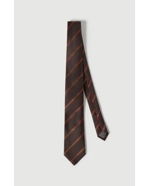 Brunello Cucinelli Striped Silk Tie - Multicolor