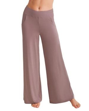 Fleur't Wide Leg Lounge Pants - Purple