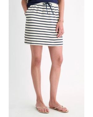 Vineyard Vines Dreamcloth Stripe Drawstring Skirt - Gray