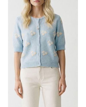 Vero Moda Offy Intarsia Cardigan - Blue