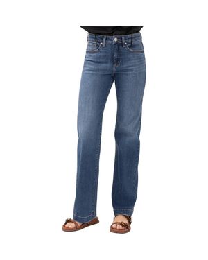 Silver Jeans Co. Avery Curvy Relaxed Straight Leg Trouser Jeans - Blue