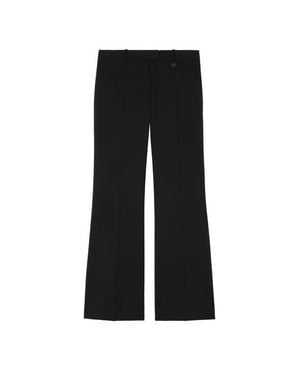 Burberry Wool Blend Tailored Pants - Black
