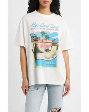 Rip Curl Pacific Coast Leisure Club Graphic T-Shirt - White