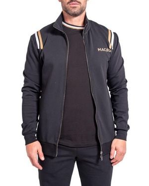 Maceoo Zipper Modish85 Knit Track Jacket - Gray