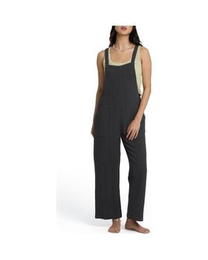 Billabong Pacific Time Cotton Gauze Jumpsuit - Black