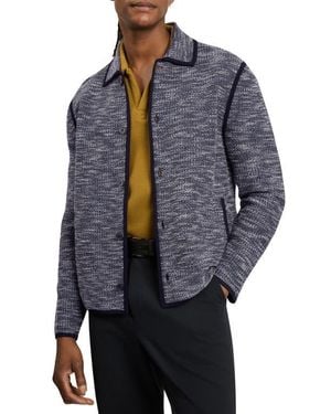 Ted Baker Hannley Textured Shirt Jacket - Blue