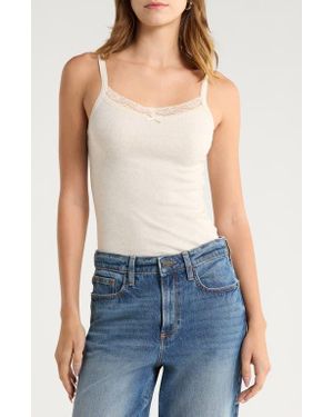 BP. Lace Trim Camisole - Natural