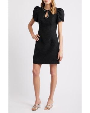 Lilly Pulitzer Emmylou Embellished Bouclé Shift Dress - Black