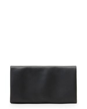 AllSaints Harluna Leather Clutch - Gray