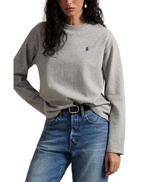 Polo Ralph Lauren Long Sleeve Cotton Jersey T-Shirt - Gray