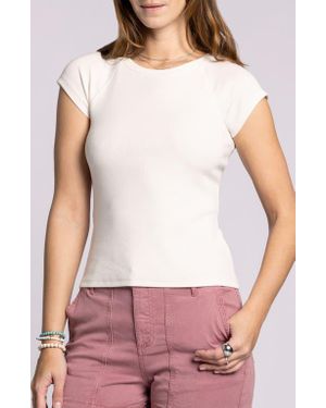 Thread & Supply Winslet Rib Raglan Sleeve T-Shirt - White